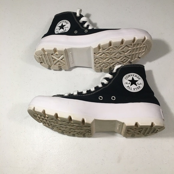 Converse Chuck Taylor All Star Lugged High Top Black Sneakers Size 7 - Picture 7 of 12